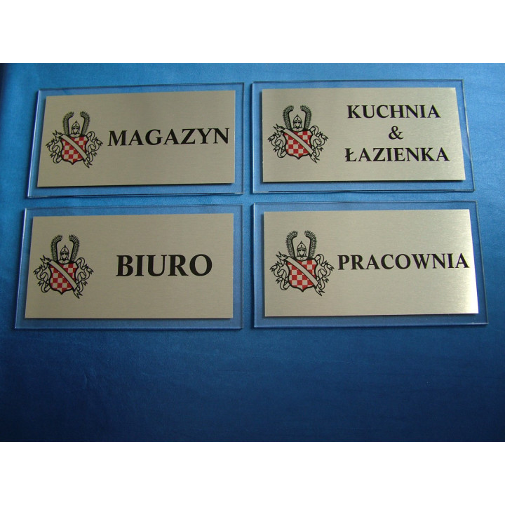 TABLICZKI NA DRZWI - PLEXI, LAMINAT TPL-001 (120 x 220mm)