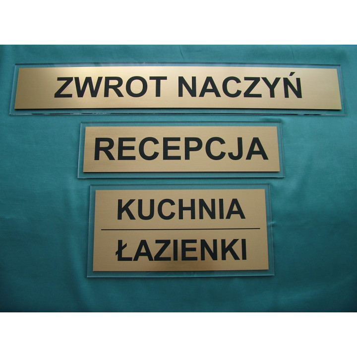 TABLICZKI NA DRZWI - PLEXI, LAMINAT TPL-001 (120 x 220mm)