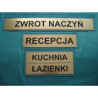 TABLICZKI NA DRZWI - PLEXI, LAMINAT TPL-001 (120 x 220mm)