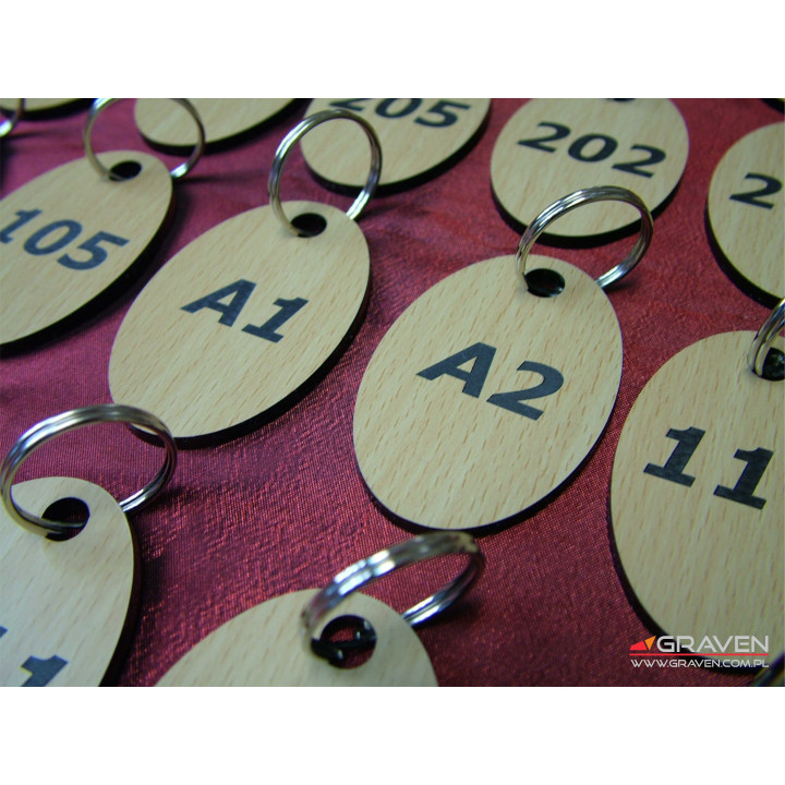 BRELOK Z LAMINATU - IMITACJA DREWNA B-007 (40 x 60mm)