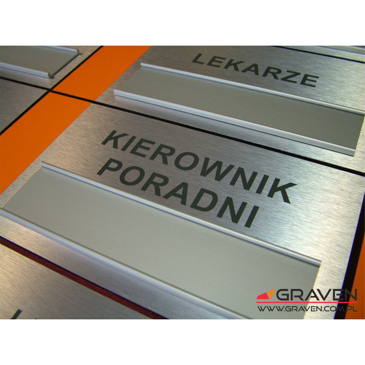 TABLICZKA DIBOND + profil (240 x 120mm)