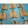 BRELOK Z LAMINATU - IMITACJA DREWNA  B-019 (30 x 40 mm)