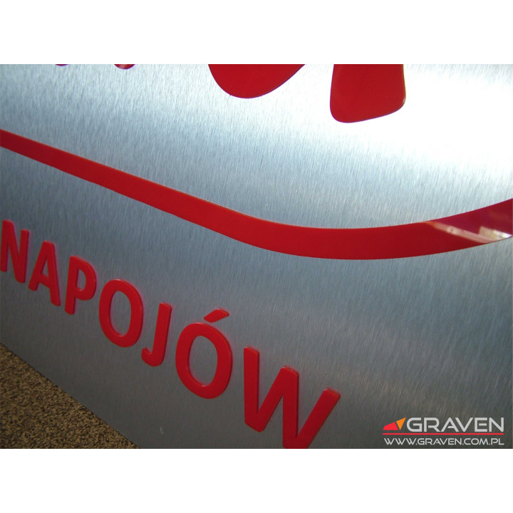 SZYLD DIBOND PLEXI  ( 1500 x 800 mm)