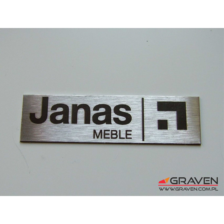 TABLICZKA OPISOWA INOX (13 x 45 mm)