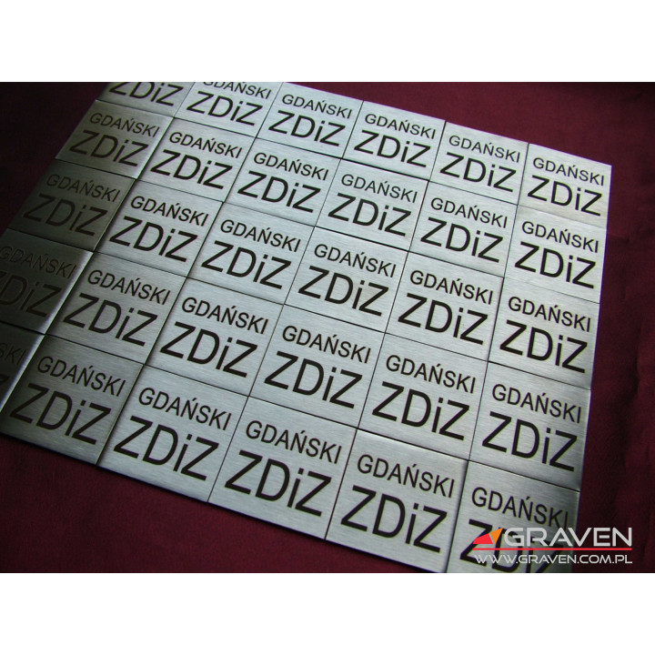 TABLICZKA OPISOWA INOX (35x 35 mm)