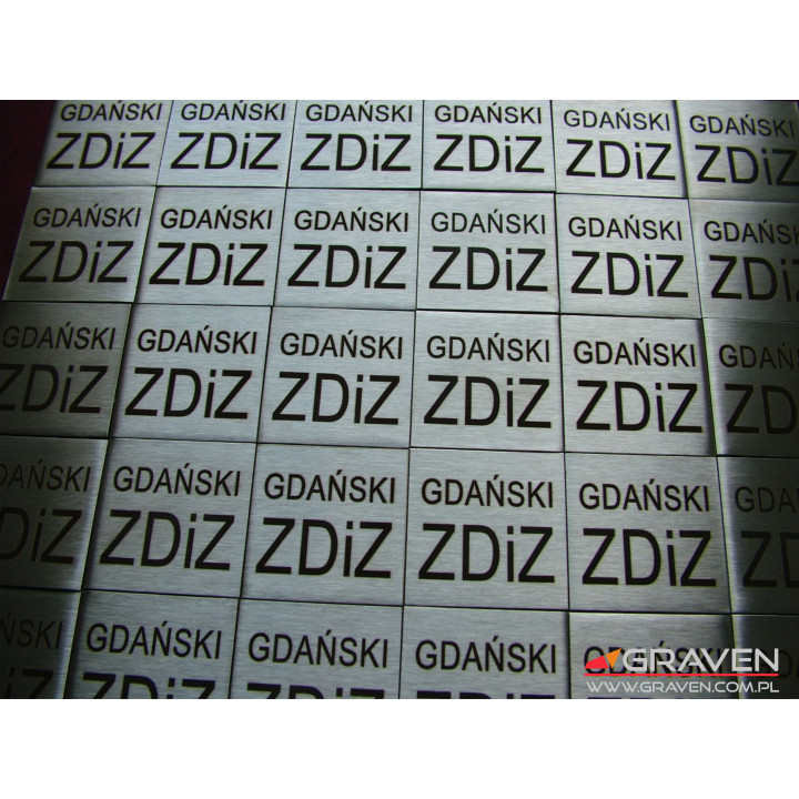 TABLICZKA OPISOWA INOX (35x 35 mm)