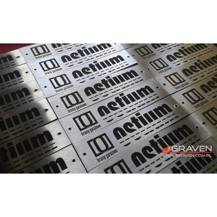 TABLICZKA ZNAMIONOWA INOX (25 x 100 mm)