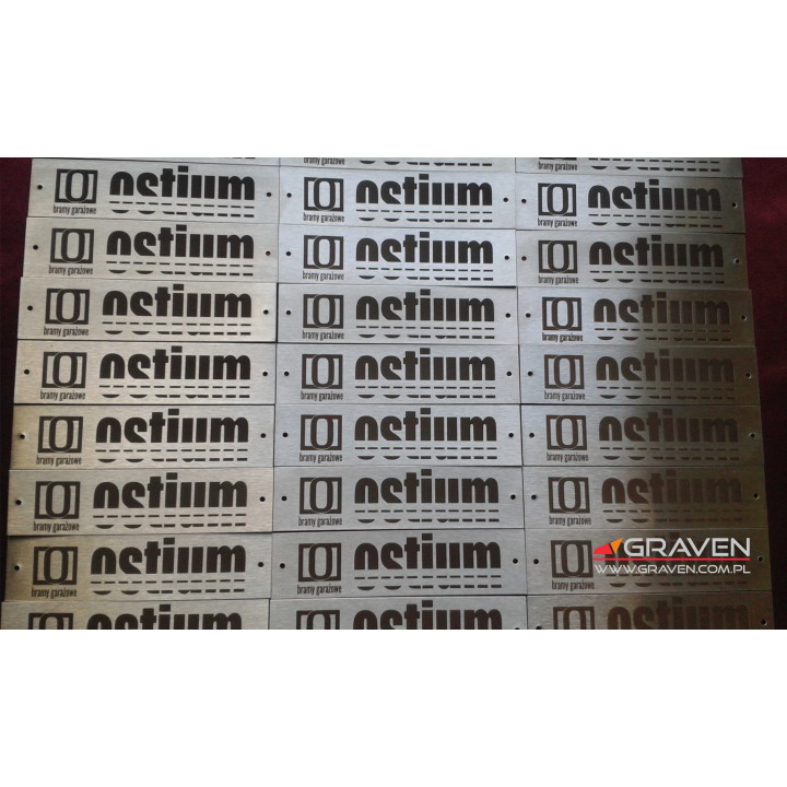 TABLICZKA ZNAMIONOWA INOX (25 x 100 mm)