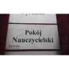 TABLICZKA NA DRZWI INOX (T-034)