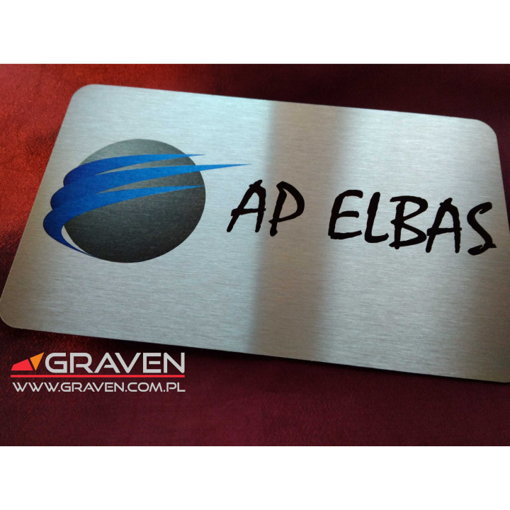TABLICZKA ALUMINIOWA Z KOLOROWYM NADRUKIEM (120 x 200 mm)