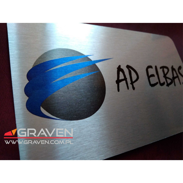 TABLICZKA ALUMINIOWA Z KOLOROWYM NADRUKIEM (120 x 200 mm)