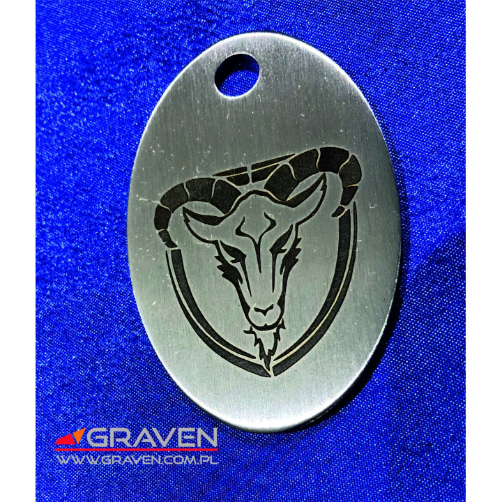 BRELOK STAL NIERDZEWNA STANDARD 40x60 mm