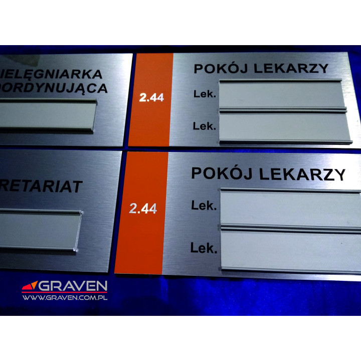 TABLICZKA DIBOND + profil (240 x 120mm)