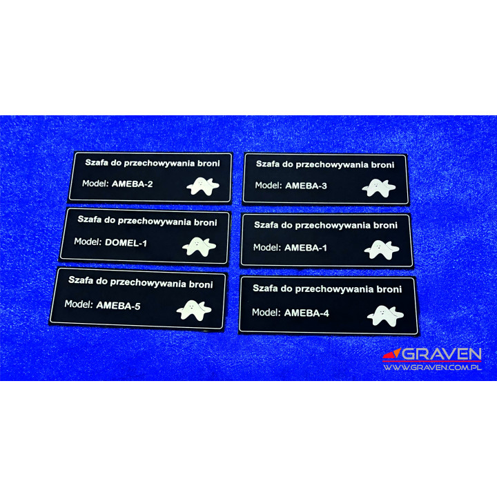 TABLICZKI ZNAMIONOWE ALUMINIUM ANODOWANE
