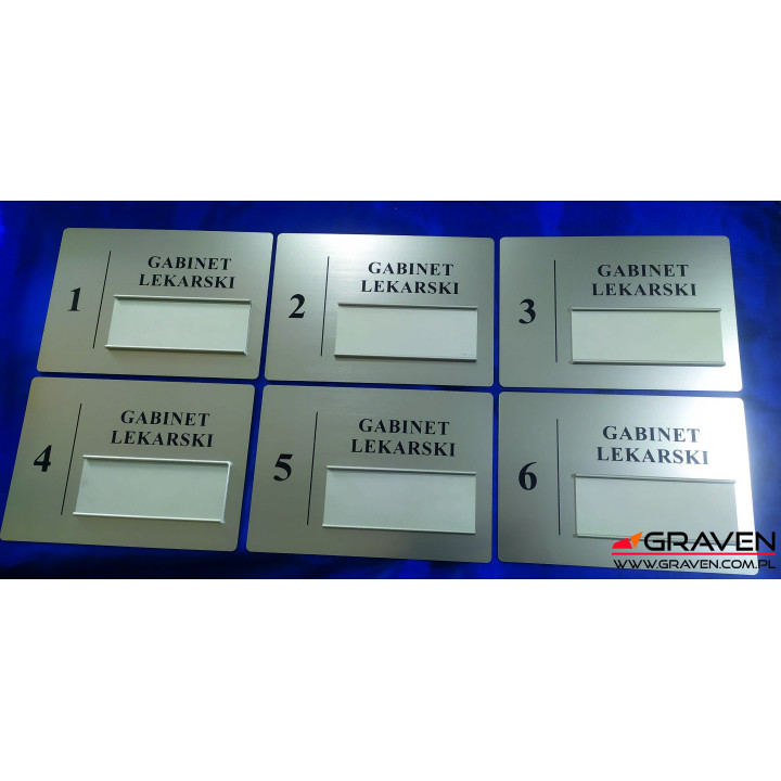 TABLICA Z LAMINATU + PROFIL (150 x 210 mm)