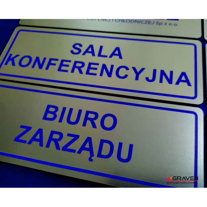 TABLICZKA NA DRZWI Z KOLOROWYM NADRUKIEM UV