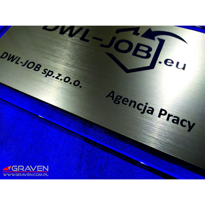 TABLICZKA NA DRZWI PLEXI LAMINAT TPL-001 (120 x 220mm)