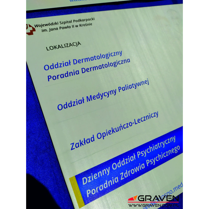 TABLICZKA DIBOND - CAŁOŚCIOWY NADRUK UV