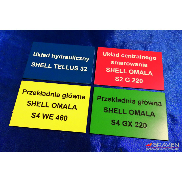 TABLICZKI OPISOWE LAMINAT