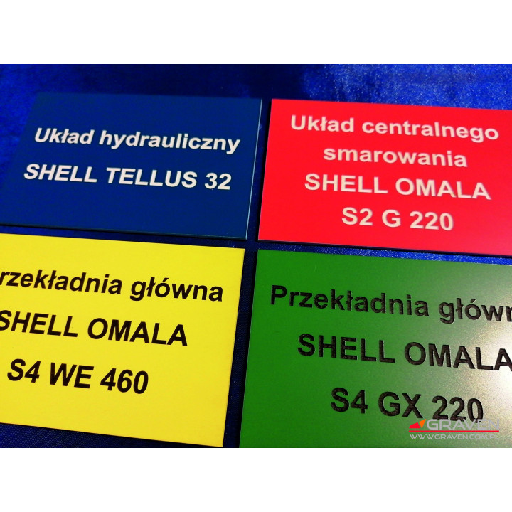 TABLICZKI OPISOWE LAMINAT