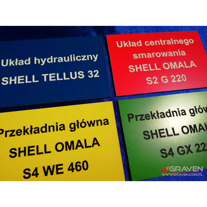 TABLICZKI OPISOWE LAMINAT