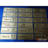 TABLICZKA NA DRZWI INOX (40x120 mm)