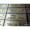 TABLICZKA NA DRZWI INOX (40x120 mm)