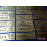 TABLICZKA NA DRZWI INOX (40x120 mm)