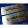 TABLICZKA NA DRZWI INOX (100x300 mm)