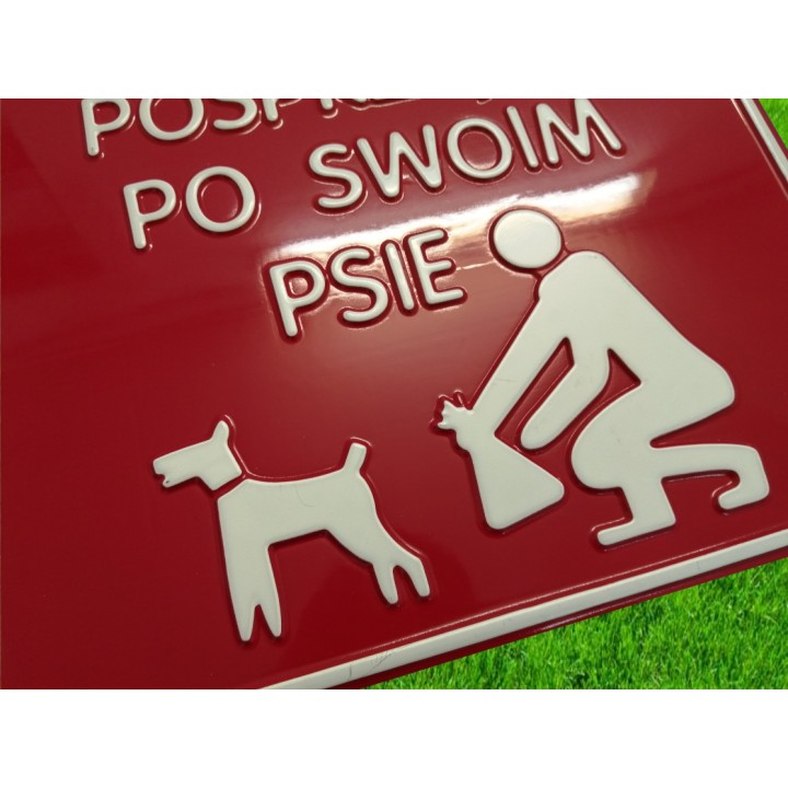 TABLICZKA WYPUKŁA TŁOCZONA