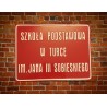 TABLICZKA WYPUKŁA TŁOCZONA