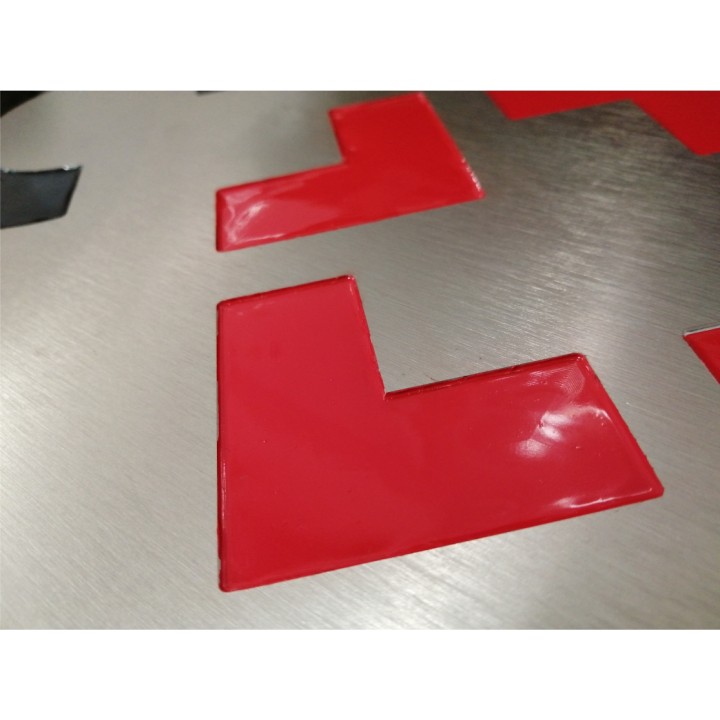 SZYLD ALUMINIUM  + WYPEŁNIENIE FARBĄ