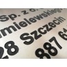 SZYLD ALUMINIUM  + WYPEŁNIENIE FARBĄ