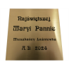 TABLICZKA MOSIĘŻNA 200 x 200 MM GRAWER LASEROWY