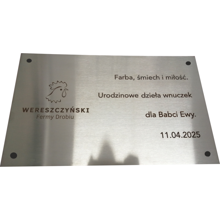 TABLICA STAL NIERDZEWNA