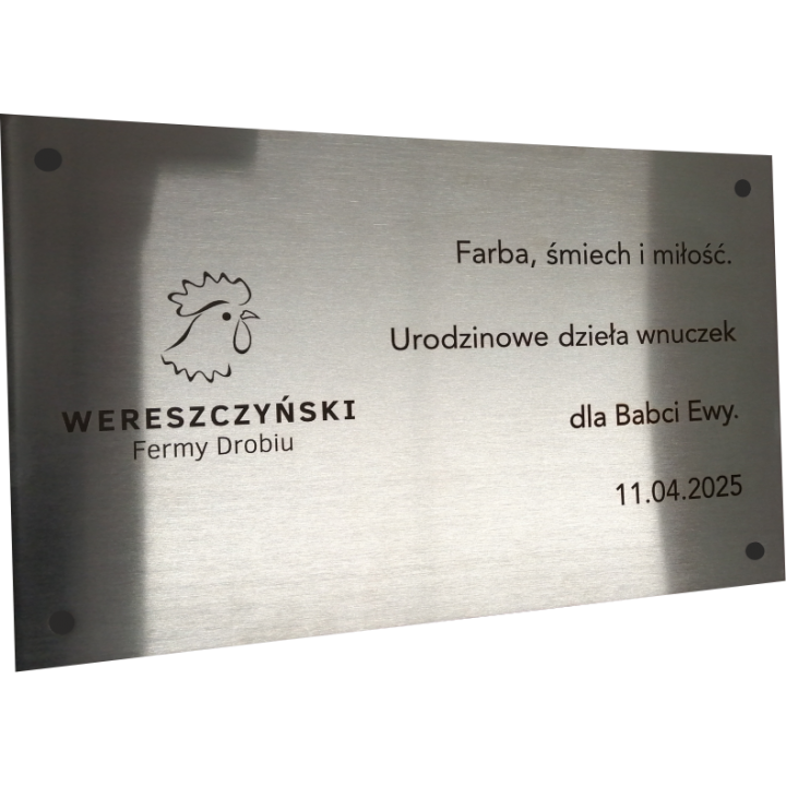 TABLICA STAL NIERDZEWNA