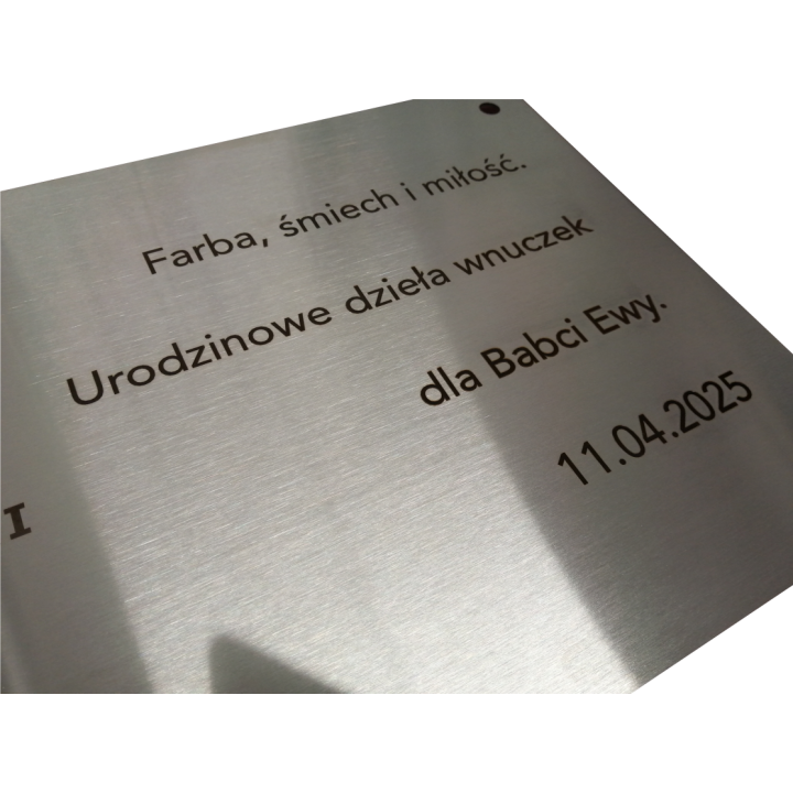 TABLICA STAL NIERDZEWNA