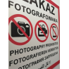 TABLICZKA ZAKAZ FOTOGRAFOWANIA