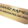 TABLICZKA ALUMINIUM ZŁOTE