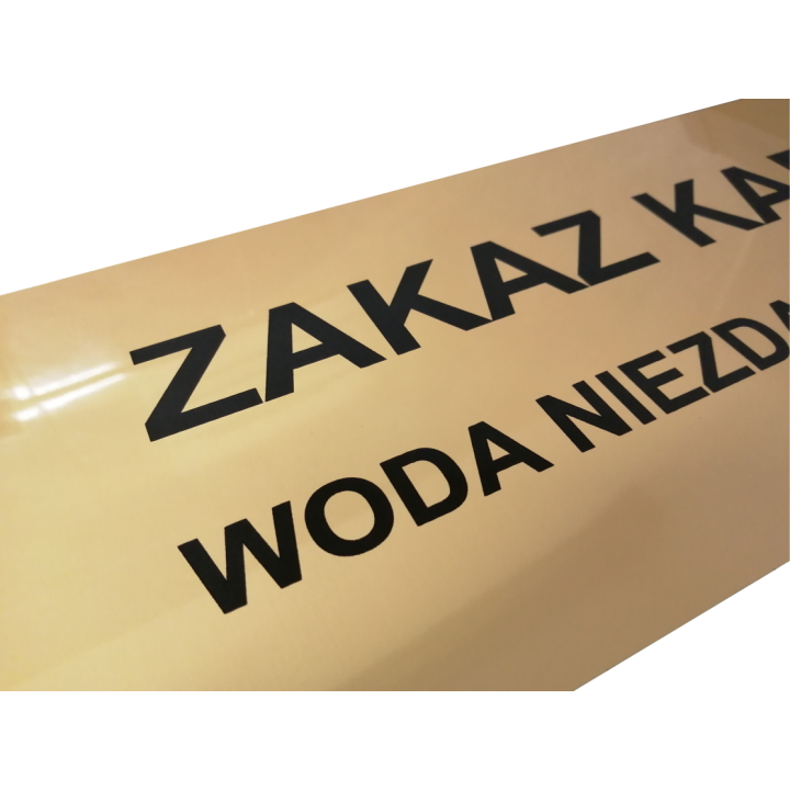TABLICZKA ALUMINIUM ZŁOTE