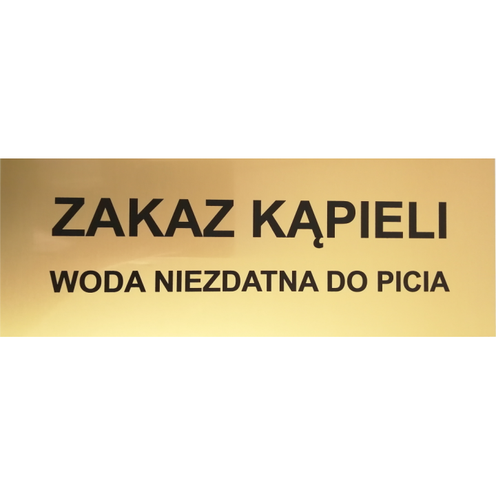 TABLICZKA ALUMINIUM ZŁOTE